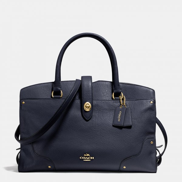 Coach Mercer Satchel In Grain Leather | Women