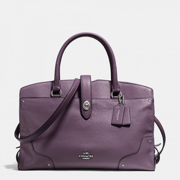 Luxury Handbags Coach Mercer Satchel In Grain Leather | Women - Click Image to Close