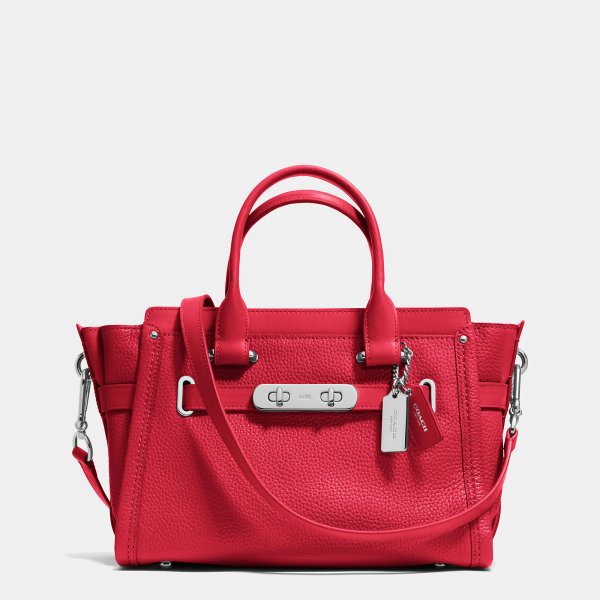 Coach Swagger 27 In Pebble Leather | Women - Click Image to Close