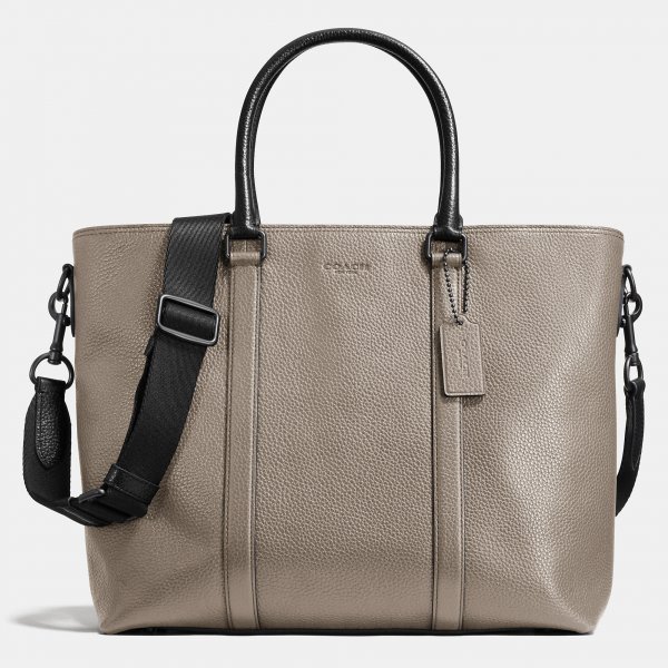 Embossing Coach Metropolitan Tote In Pebble Leather | Women