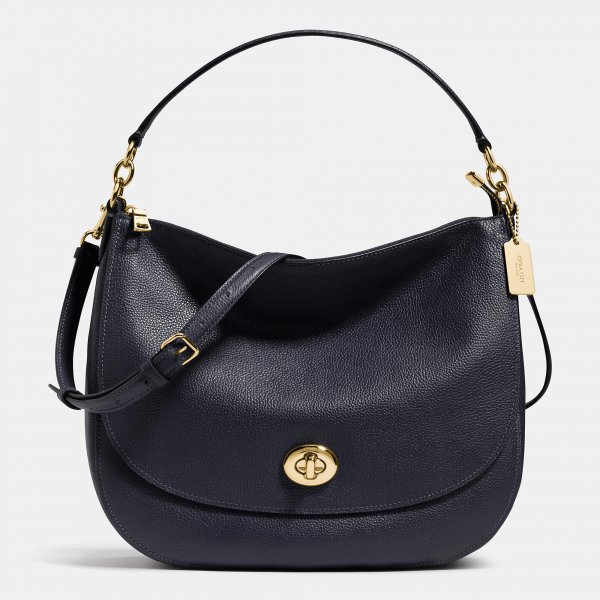 Coach Turnlock Hobo In Pebble Leather | Women