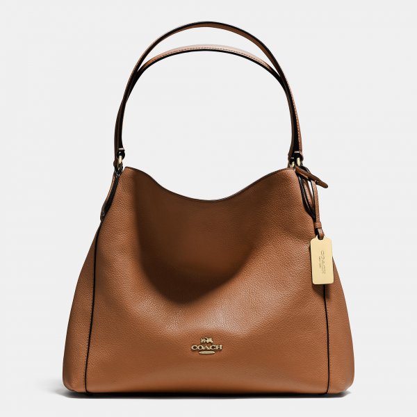 Coach Edie Shoulder Bag 31 In Refined Pebble Leather | Women - Click Image to Close